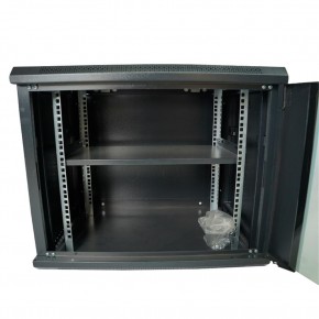 Racksan MT-6609S 9U Duvar Tipi Kabinet (500-600-600) Raf+Fan+Priz