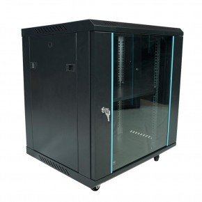 Racksan MT-6612S 12U Duvar Tipi Kabinet (640-600-600) Raf+Fan+Priz