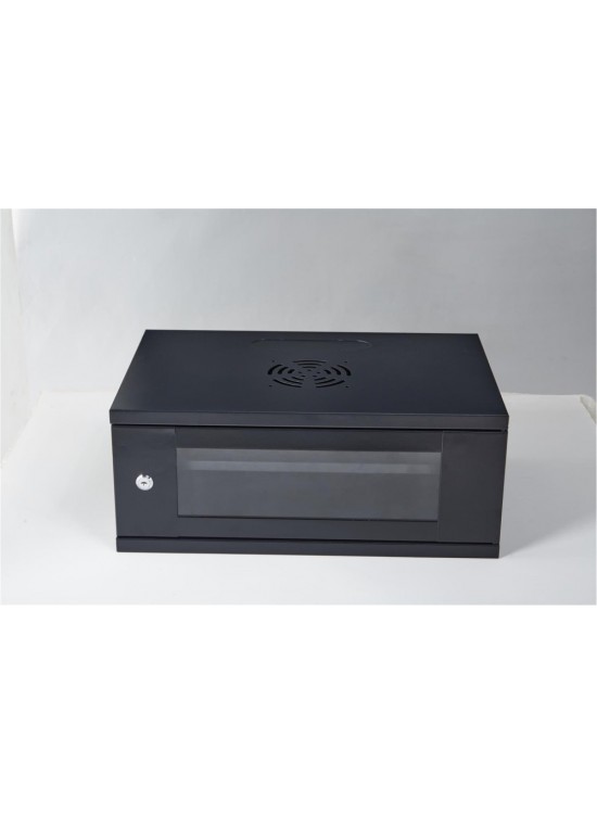 Racksan SE-6407S 7U Duvar Tipi Kabinet (350-530-400) Raf+Fan+Priz