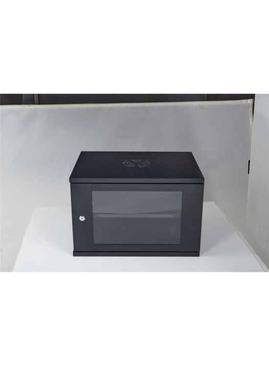 Racksan SE-6409S 9U Duvar Tipi Kabinet (450-530-400) Raf+Fan+Priz