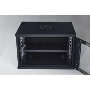 Racksan SE-6409S 9U Duvar Tipi Kabinet (450-530-400) Raf+Fan+Priz