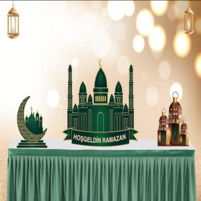 Ramazan Dekoratif Pano Masa Üstü Set 3 Lü
