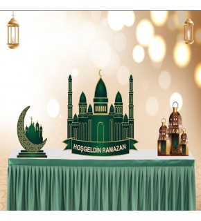 Ramazan Dekoratif Pano Masa Üstü Set 3 Lü
