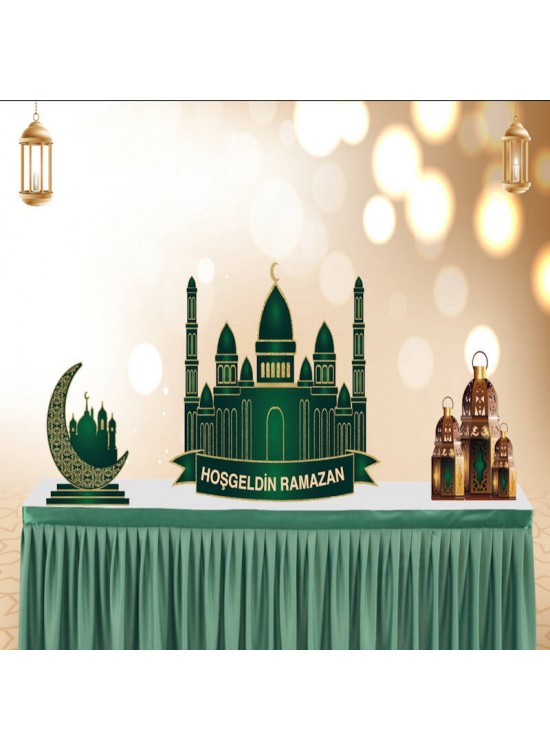 Ramazan Dekoratif Pano Masa Üstü Set 3 Lü