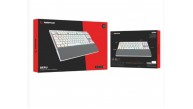 Rampage BERU Beyaz 2.4G + BT Wireless RED SWITCH Mekanik Gaming Oyuncu Klavye Slim  RGB
