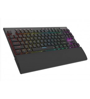 Rampage BERU Siyah 2.4G + BT Wireless RED SWITCH Mekanik Gaming Oyuncu Klavye Slim RGB