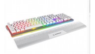 Rampage Carbon Beyaz RGB Q Gaming Oyuncu Klavye Bilek Destekli Red Switch