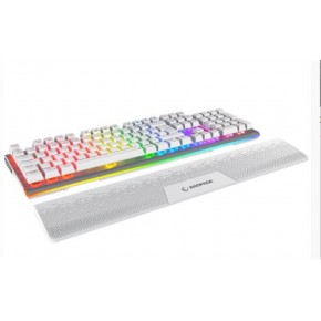 Rampage Carbon Beyaz RGB Q Gaming Oyuncu Klavye Bilek Destekli Red Switch