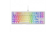 Rampage CLAW Beyaz RED SWITCH Mekanik Gaming Oyuncu Klavye Rainbow TKL
