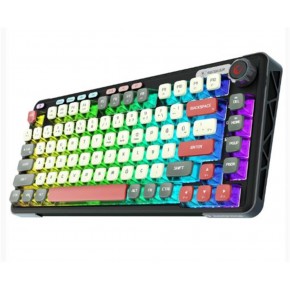 Rampage Eira Transparan Hot Swap 2.4G + BT Wireless RGB Gasket Oil Switch Türkçe Q  Mekanik Klavye