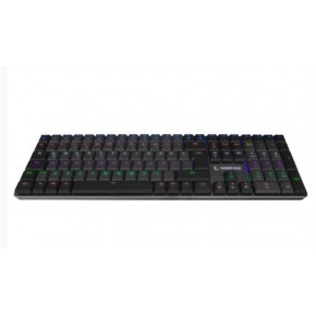 Rampage GRANITE PRO Siyah-Gri Low Profile BLUE SWITCH Q Rainbow Mekanik Gaming Oyuncu Klavye