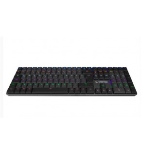 Rampage GRANITE PRO Siyah-Gri Low Profile BLUE SWITCH Q Rainbow Mekanik Gaming Oyuncu Klavye