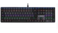 Rampage GRANITE PRO Siyah-Gri Low Profile BLUE SWITCH Q Rainbow Mekanik Gaming Oyuncu Klavye