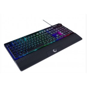 Rampage KB-GX65 SIMULA Siyah USB RGB Aydınlatmalı 4 Makro Tuşlu Bilek Destekli  Oyuncu Klavyesi