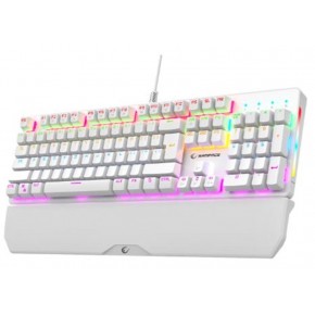 Rampage KB-R86 UMBRA Beyaz USB Rainbow Aydınlatmalı Blue  English Mekanik Gaming Oyuncu Klavye
