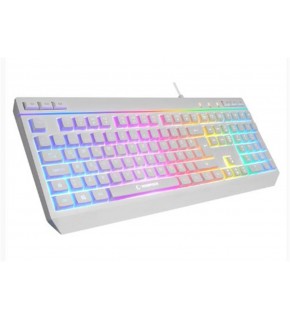 Rampage KM-R57  Beyaz RGB Aydınlatmalı Q Oyuncu Multmedia Klavye ve 12800 DPI Mouse Gaming Set