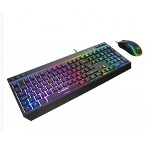 Rampage KM-R57  Siyah RGB Aydınlatmalı Q Oyuncu Multmedia Klavye ve 12800 DPI Mouse Gaming Set