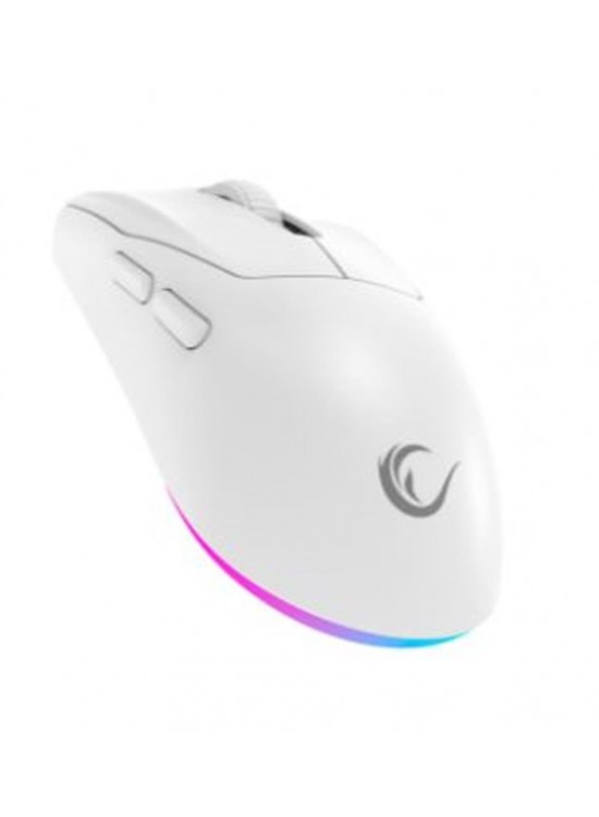 Rampage PROTE M5 PRO Kablosuz Beyaz RGB Ledli Şarjlı 26000 DPI 3395 Sensor Gaming Oyuncu Mouse