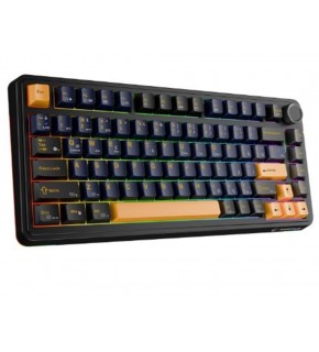 Rampage Quell Siyah Hot Swap 2.4G + BT Wireless RGB Gasket Oil Switch Türkçe Q PBT  Mekanik Klavye