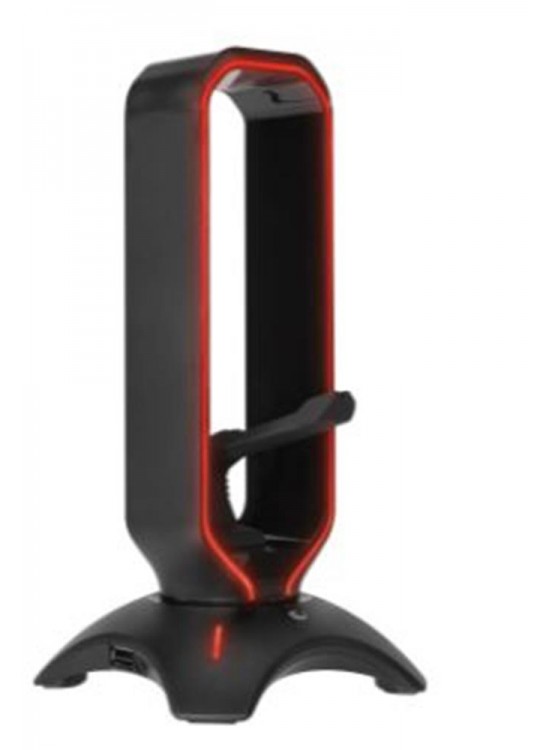 Rampage RM-H66 GUARD Siyah RGB Işıklı 2-Usb Port Kulaklık İçin Stand