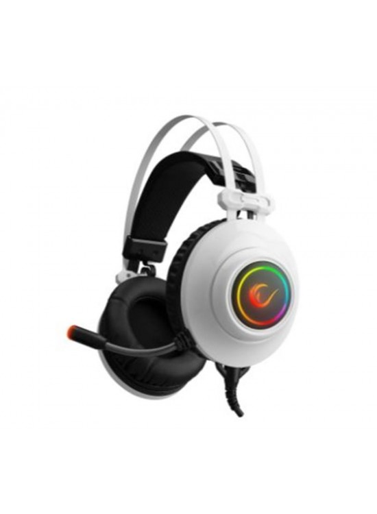 Rampage RM-K1 PULSAR Beyaz Usb 7.1 Surround+Titreşim RGB Gaming Oyuncu Mikrofonlu Kulaklık