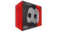 Rampage RMS-X3 2.0 6W Bluetooth Özellikli Beyaz Multimedia RGB Işıklı Gaming USB Speaker