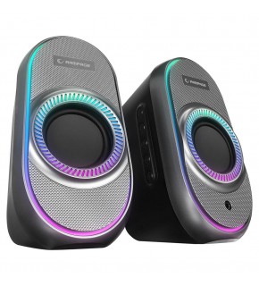 Rampage RMS-X3 2.0 6W Bluetooth Özellikli Siyah Multimedia RGB Işıklı Gaming USB Speaker