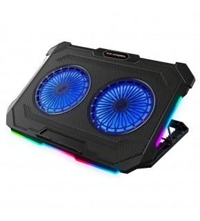 Rampage Sirius S46 RGB Işıklı 2 Fanlı Yükseklik Ayarlı 125 -125-15 2 USB Port Notebook Soğutucu