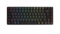 Rampage W-GRANITE Siyah-Gri Low Profile BLUE SWITCH Mekanik Gaming Oyuncu Klavye Q RGB 2,4 ghz+ BT