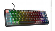 Rampage YORU MINI PRO Siyah-Gri  Bağlantı OUTEMU Red Swich Q Kablosuz RGB Mekanik Oyuncu Klavyesi