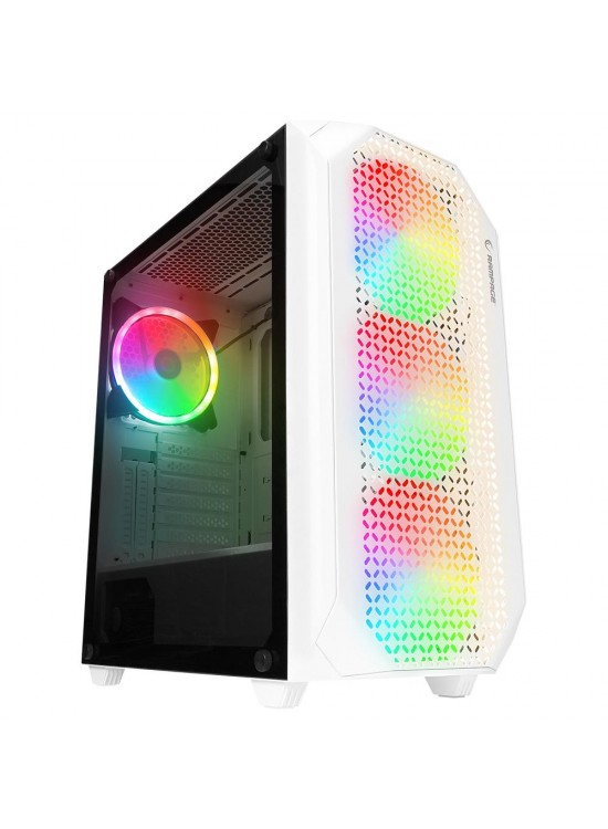 Rampage ZUKO 600W 80+ BRONZE Beyaz 4-14cm Rainbow Fan Metal Panel Temper Camlı Oyuncu Kasası Rampage ZUKO 600W 80+ BRONZE Beyaz 4-14cm Rainbow Fan Metal Panel Temper Camlı Oyuncu Kasası