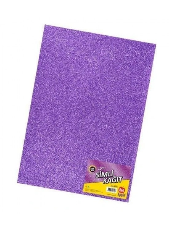 Red Apple Simli Karton 50X70 Mor 10 Lu