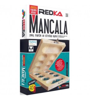 Redka Kapaklı Ahşap Mangala Akıl, Zeka ve Strateji Oyunu, Kutu Oyunu