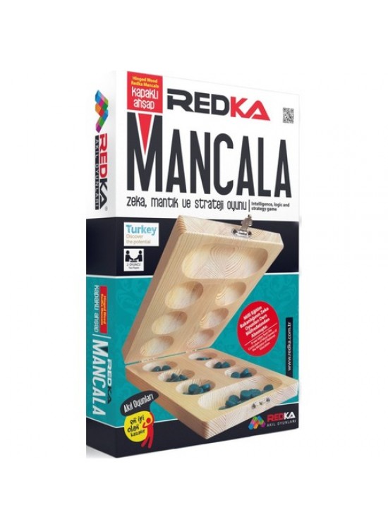 Redka Kapaklı Ahşap Mangala Akıl, Zeka ve Strateji Oyunu, Kutu Oyunu