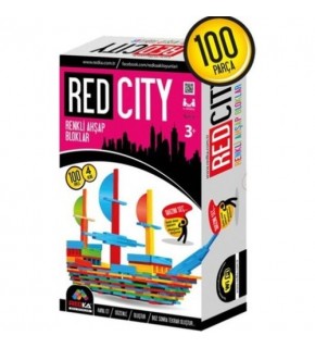 Redka Redcity Renkli Ahşap Bloklar RD5207 Akıl, Zeka ve Strateji Oyunu, Kutu Oyunu