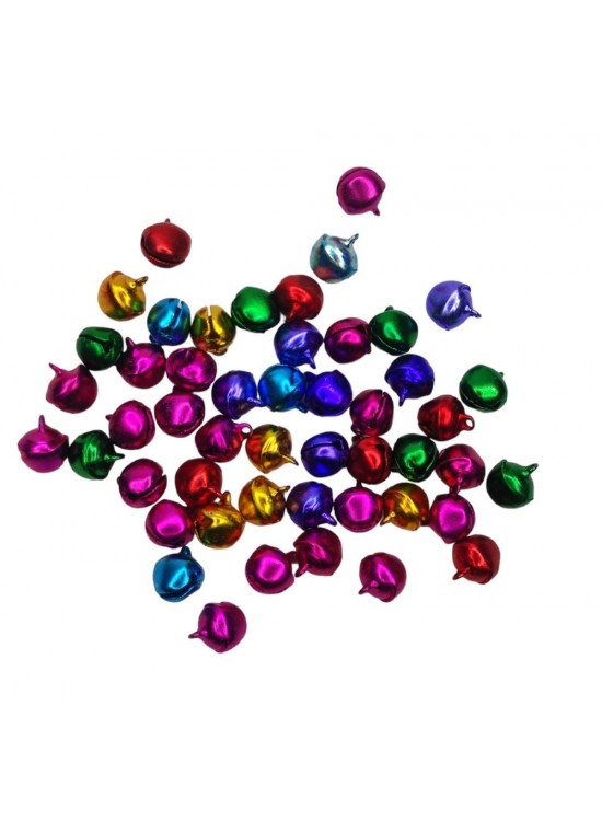 Renkli Metal Çan Zil 11Mm 50 Li Askılı Ç0323