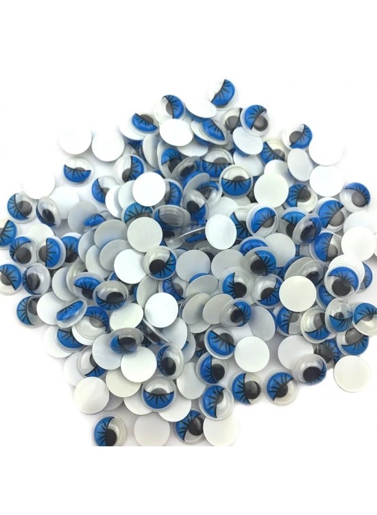 Renkli Oynar Göz Kirpikli 15Mm -1000- Laci