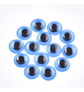 Renkli Oynar Göz Kirpikli 15Mm -2000- Mavi