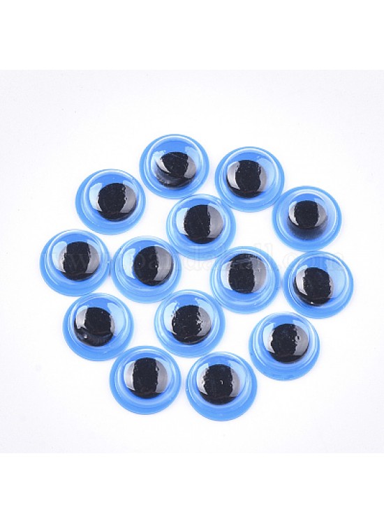 Renkli Oynar Göz Kirpikli 15Mm -2000- Mavi