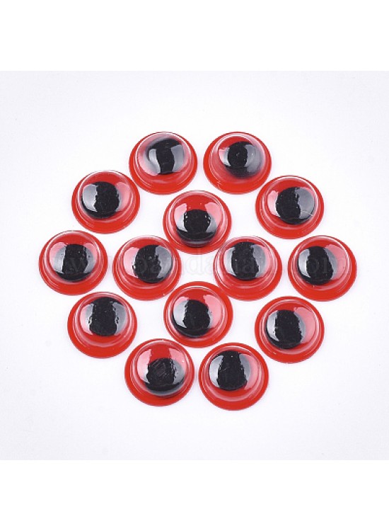 Renkli Oynar Göz Kirpiksiz 12mm-2000-Kırmızı