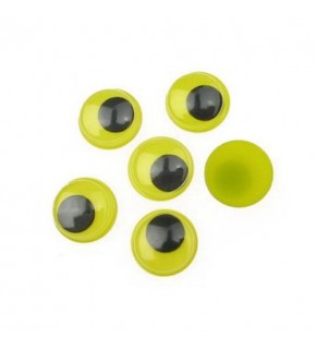 Renkli Oynar Göz Kirpiksiz 12mm-2000-Sarı