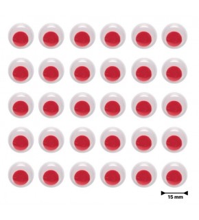 Renkli Oynar Göz Kirpiksiz 15Mm 1000 Li Kırm