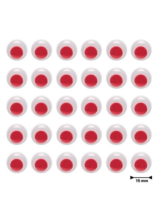 Renkli Oynar Göz Kirpiksiz 15Mm 1000 Li Kırm