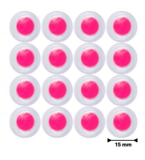 Renkli Oynar Göz Kirpiksiz 15Mm 1000 Li Pemb
