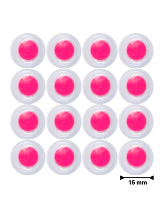 Renkli Oynar Göz Kirpiksiz 15Mm 1000 Li Pemb