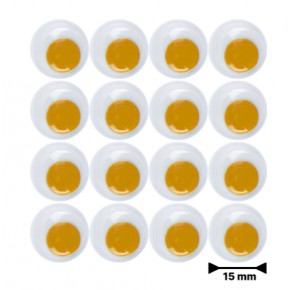 Renkli Oynar Göz Kirpiksiz 15Mm-2000-Sarı