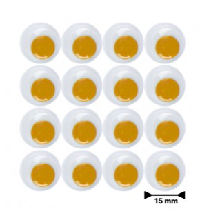 Renkli Oynar Göz Kirpiksiz 15Mm-2000-Sarı