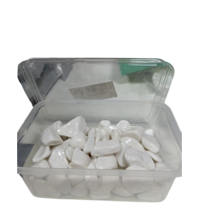 Renkli Taş Kutulu Beyaz T3703