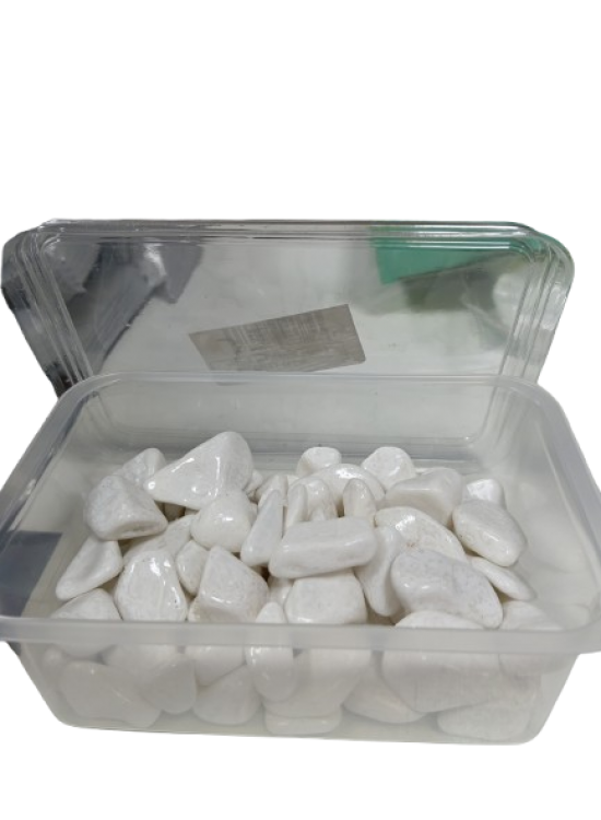 Renkli Taş Kutulu Beyaz T3703