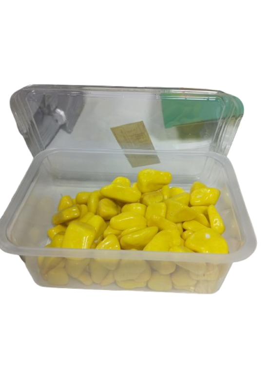 Renkli Taş Kutulu Sarı T3685